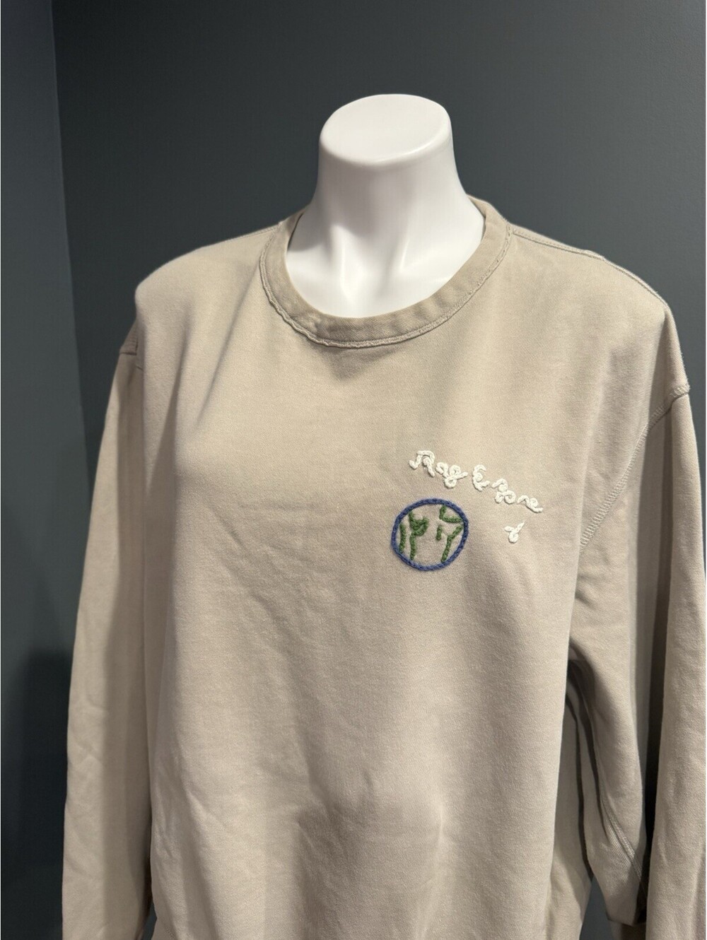 Rag & Bone City Logo-Embroidered Organic Cotton-Jersey Sweatshirt Womens 2XL